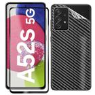 Pelicula de Vidro 3D para Samsung Galaxy A52S 5G + Skin Verso Fibra de Carbono