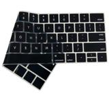 Película Protetora de Teclado Compatível Com Macbook Pro 13 15 Touch A1706 A2159 A1707 Preta