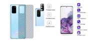 Película Verso Fibra Carbono + Película Câmera Lente + P/ Nano Gel Frontal Samsung Galaxy S20+ Plus