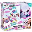 Pelucia airbrush plush cachorrinho para pintar fun