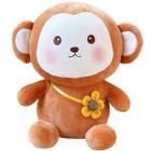 Pelucia Amigos do Coração Florzinha Macaco DM TOYS DMT6452