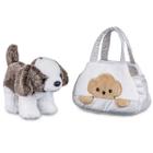 Pelúcia Cachorro com Bolsa de Passeio Prata Cutie Handbags