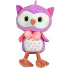 Pelúcia Coruja Roxa Squish Pals 50cm Colecionável Toyng