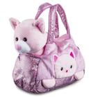 Pelúcia Cutie Handbags Gato Rosa BR1715 - Multikids