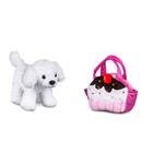Pelúcia Cutie Handbags Poodle Cupcake Rosa Multikids - BR171