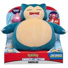 Pelúcia De Luxo Boneco Pokémon Snorlax Com Som e Acessório