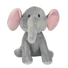 Pelúcia Elefante CKS Toys 30cm Antialérgica Super Macia Bichinho Presente Crianças Bebês +2 Meses