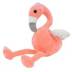Pelúcia: Flamingo Rosa Com Asas De Lantejoulas 28cm