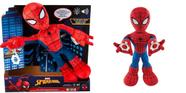 Pelúcia Interativa Marvel Spider-Man 34cm - Com Luz Som Movimento - Homem Aranha - Mattel -HHW54