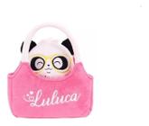 Pelúcia Luluca Panda C/óculos Na Bolsinha F01077