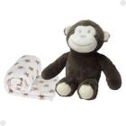 Pelúcia Macaquinho C/ Manta Coleção Animais DMB6745 - DMToys