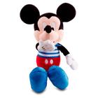 Pelúcia Mickey e Minnie 33cm Envergonhado Emite Sons Antialérgica Multikids