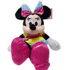 Pelúcia Minnie Mouse Colorida 44Cm Som E Luz 2M+Multikids