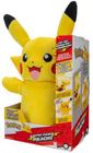 Pelúcia Original Pokémon Pikachu Luxo com som e luz 35 cm