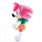 KIT Toalha de Banho Mais Pelúcia Sonic Rosa Amy Rose 50X40CM