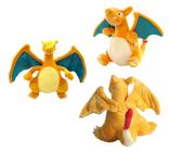 Pelucia turma do pokemon charizard coleção presente dia das crianças