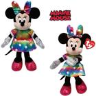 Pelucia Ty Beanie Babies Disney Minnie Vestido Colorido 3718