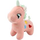 Pelucia unicornio com led 27cm bbr