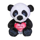 Pelucia urso panda i love you sentado 32cm lovely