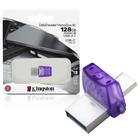 Pen Drive 128gb Usb 3.2 MicroDuo Tipo C/Tipo A DataTraveler DTDUO3CG3/128GB Kingston