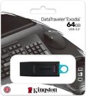 Pen Drive 64GB Kingston DTX DataTraveler Exodia com Conexão USB 3.2