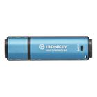 Pen Drive 64GB Kingston IronKey Vault Privacy 50C, USB-C, Azul - IKVP50C/64GB