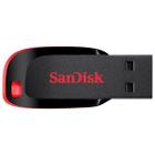 Pen Drive de 64GB Sandisk Cruzer Blade SDCZ50-064G-B35 USB 2.0 - Preto/Vermelho