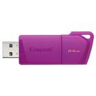 Pen Drive Kingston Datatraveler Exodia M KC-U2L64-7LP - 64GB - Roxo