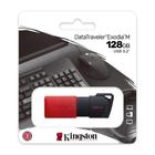 Pen Drive Kingston Exodia DTXM-128 - 128GB - Preto e Vermelho