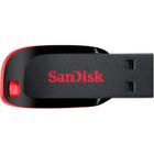 Pen Drive Sandisk Cruzer Blade Z50 SDCZ50-128G - 128GB - Preto e Vermelho