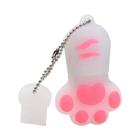 Pen Drive USB Gato Rosa - 64GB, 32GB ou 16GB - Design de Silicone