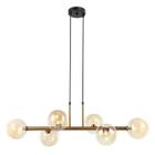 Pendente Abaporu Bronze Globos Âmbar 95cm 6g9 Hl003g Bella