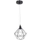 Pendente Aramado Diamante Luminária Lustre Cabo Cristal 2 Mt Industrial Teto Retrô Balcão AgpIlumini