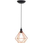 Pendente Aramado Diamante Luminária Lustre P Teto Retrô Vintage Industrial Balcão Agp Ilumini