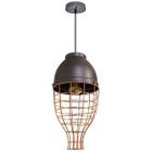 Pendente Aramado Vertical Cobre E Cinza Fosco Pd1109 St1502 - Starlumen