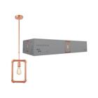 Pendente avant hash aço 1 e27 cobre fosco