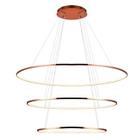 Pendente Birdie Oval 3x39w 3000k led KW004E Bella Iluminação Rosé Gold