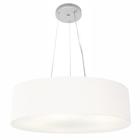 Pendente Cilíndrico Branco MJ-4190 Para Mesa de Jantar e Estar