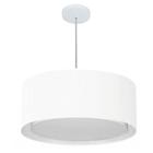 Pendente Cilíndrico Branco MJ-4294 Para Mesa de Jantar e Estar - LUSTRES VIVARE