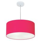 Pendente Cilíndrico Pink MJ-4049 Para Mesa de Jantar e Estar