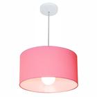 Pendente Cilíndrico Rosa Bebê MJ-4031 Para Mesa de Jantar e Estar