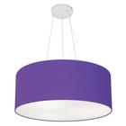 Pendente Cilíndrico Roxo MJ-4047 Para Mesa de Jantar e Estar