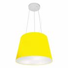 Pendente Cone Amarelo MJ-4152 Para Mesa de Jantar e Estar - Vivare