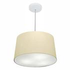 Pendente Cone Bege MJ-4156 Para Mesa de Jantar e Estar - Vivare