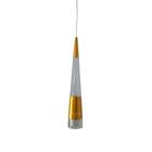 Pendente Cone Metal Dourado com Acrílico Bolha 32cm Led 10W 3200K Bivolt - PARIS LUZ