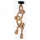 Pendente Corda Sisal Retro Duplo E27 Bivolt