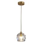 Pendente Cristal Metal Dourado 1G9 10cm - PARIS LUZ