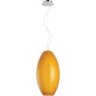 Pendente de Vidro Oval 1 Lâmpada Polaris Avant Amarelo