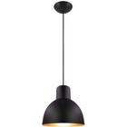 Pendente Decor Luminária Compacto Alumínio Preto/Cobre - Jota Iluminação Ind e Com