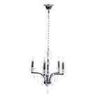 Pendente Diamantina Aco Cromado 47cm E-14 5 Lamp. Max 60w